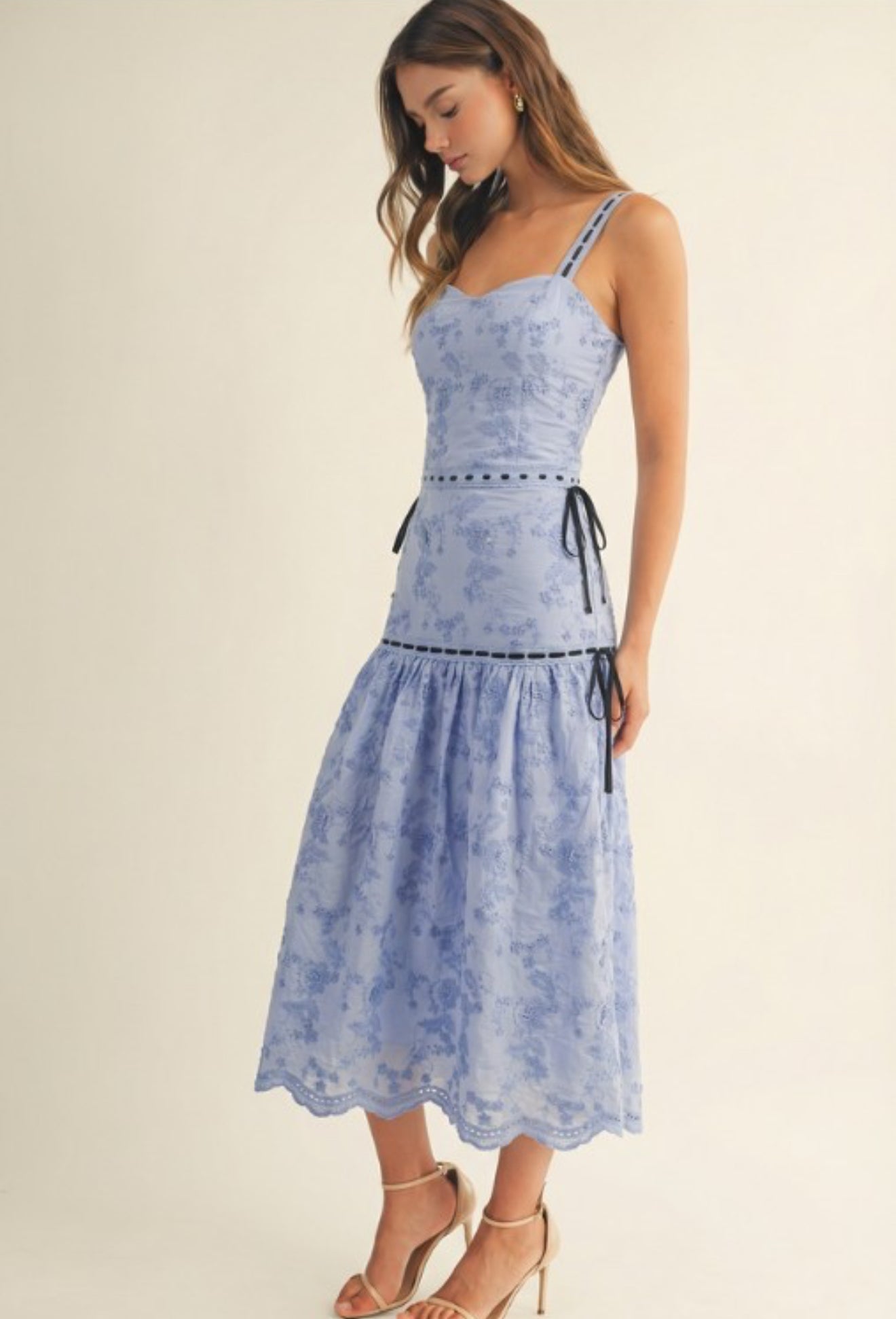 Rosette Floral Midi Set