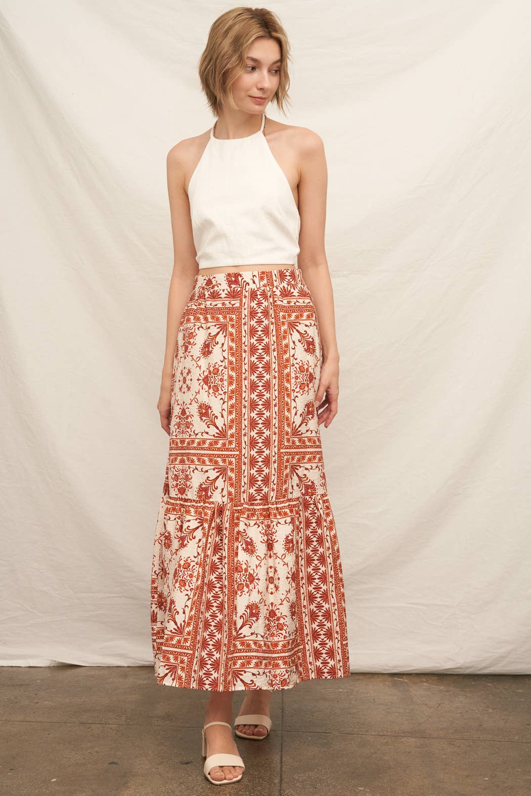 Ibiza Printed Maxi Skirt