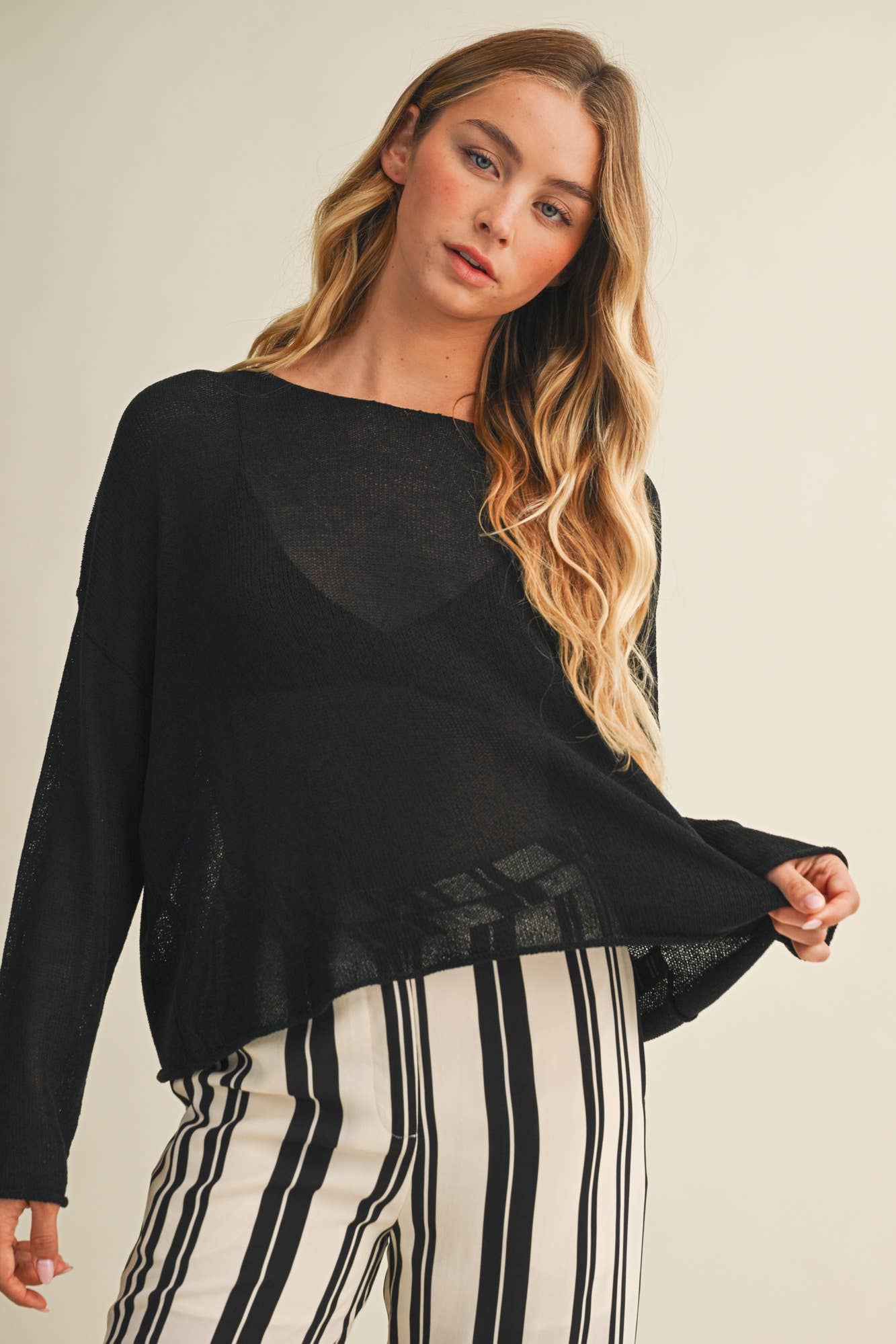 Nile Open Weave Sweater