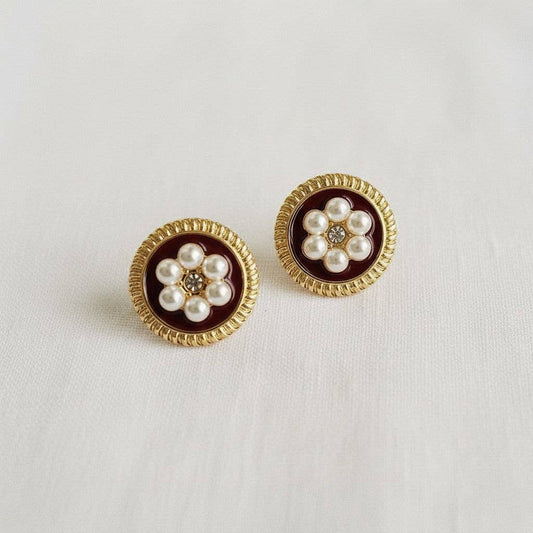 Chic Vintage Floral Drop Earrings