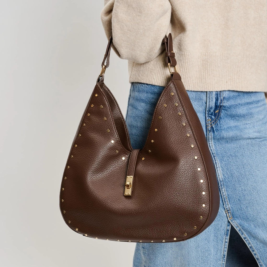 Olivia Chocolate Hobo Bag