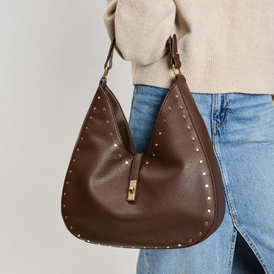 Olivia Chocolate Hobo Bag