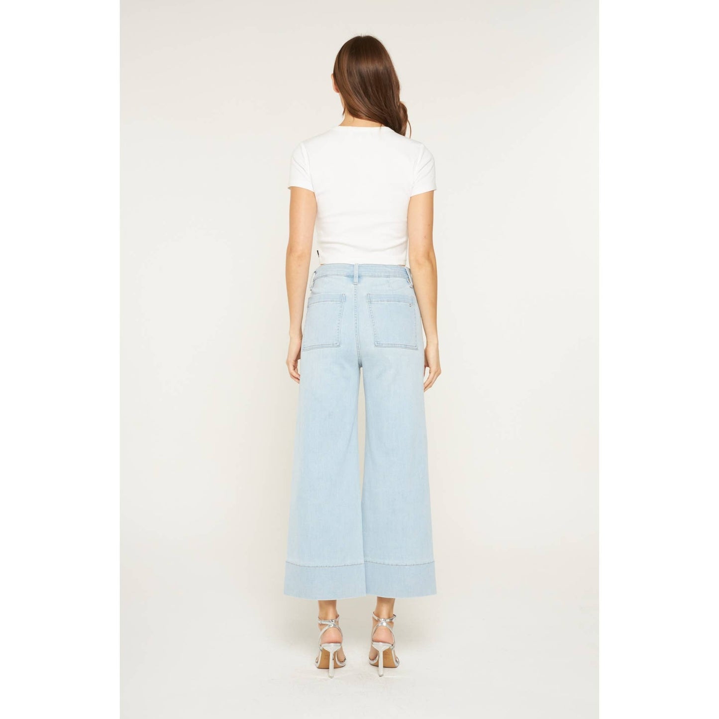 Lucy Cropped Wide Leg Jeans