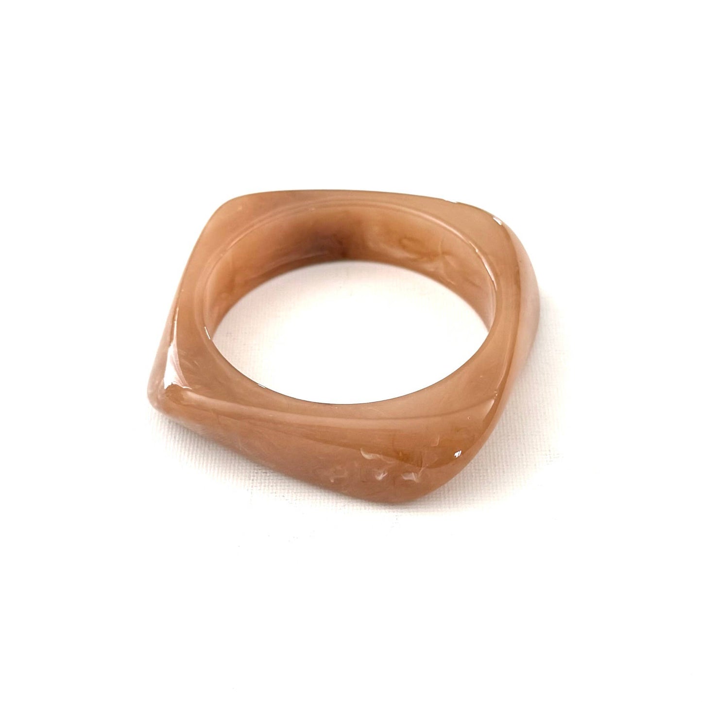 Swirl Acrylic Bangle Jewellery | Beige
