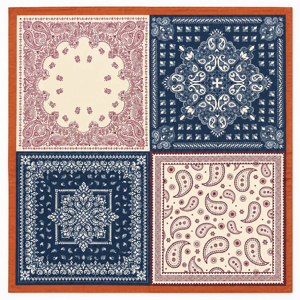 Patchwork Paisley Bandana