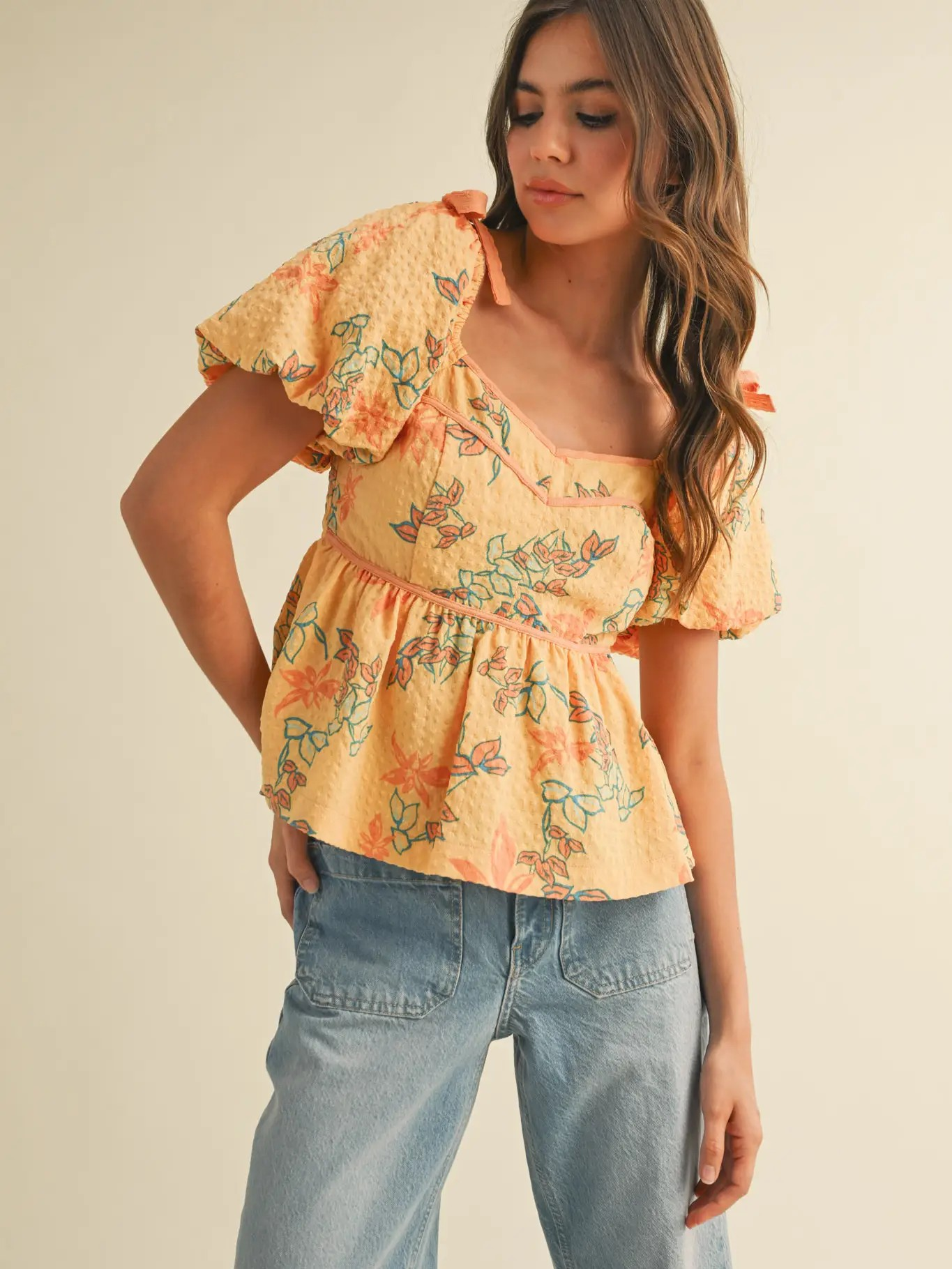 Tangerine Dream Peplum Top