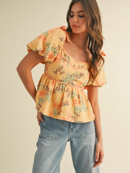 Tangerine Dream Peplum Top