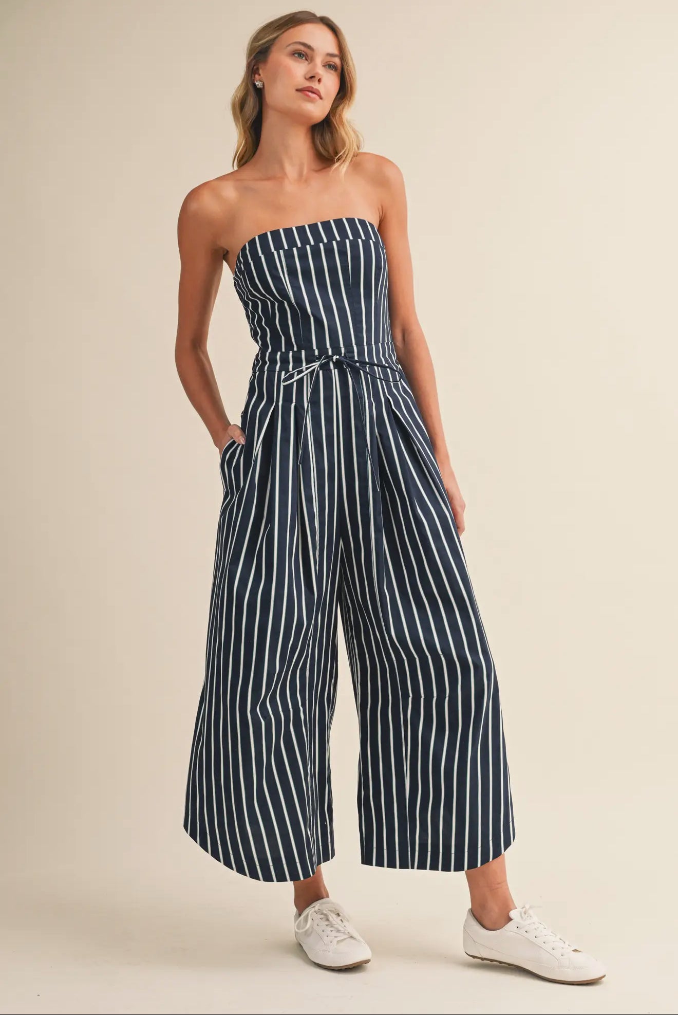 Theo Striped Jumpsuit