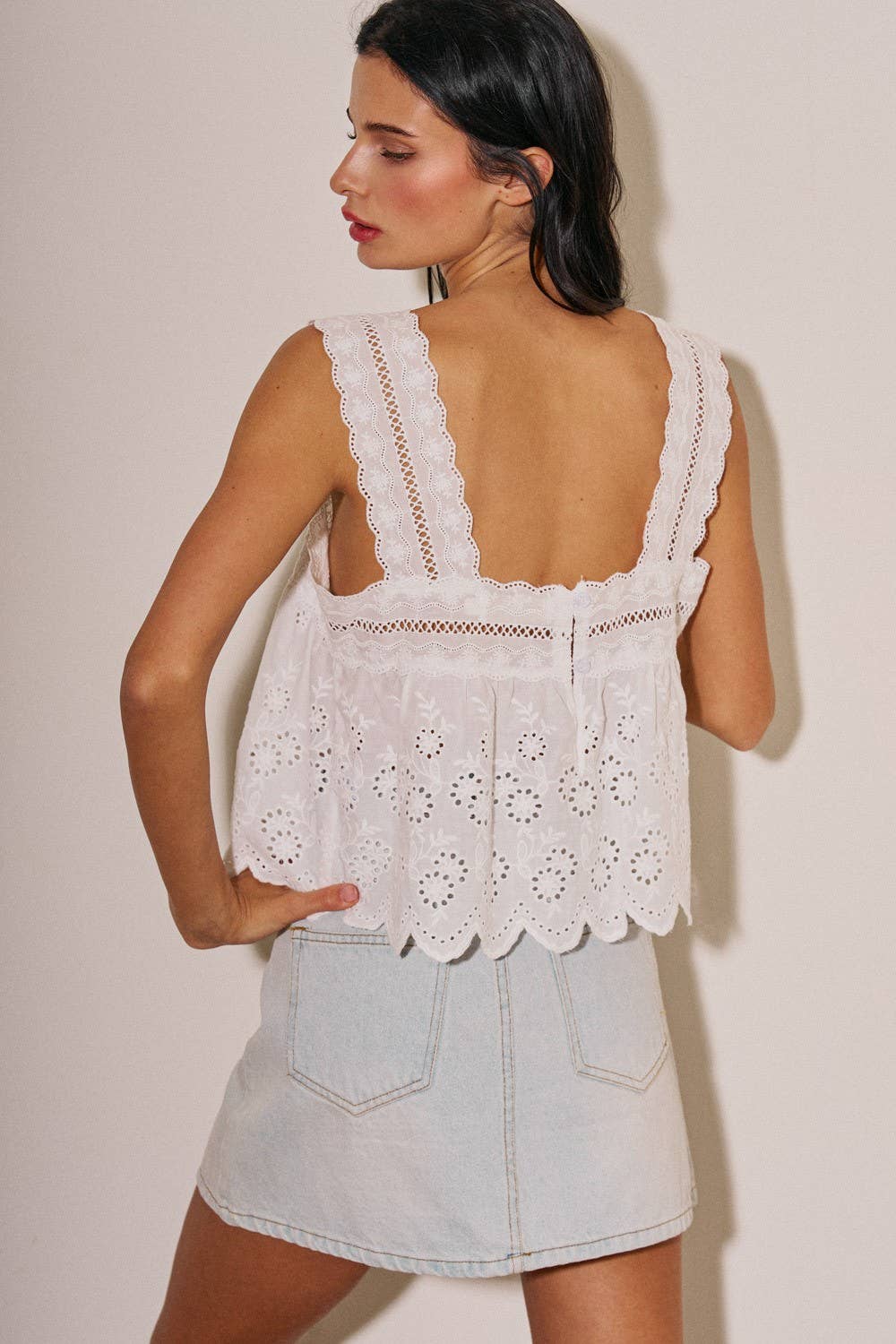 Parke Denim Mini Skirt