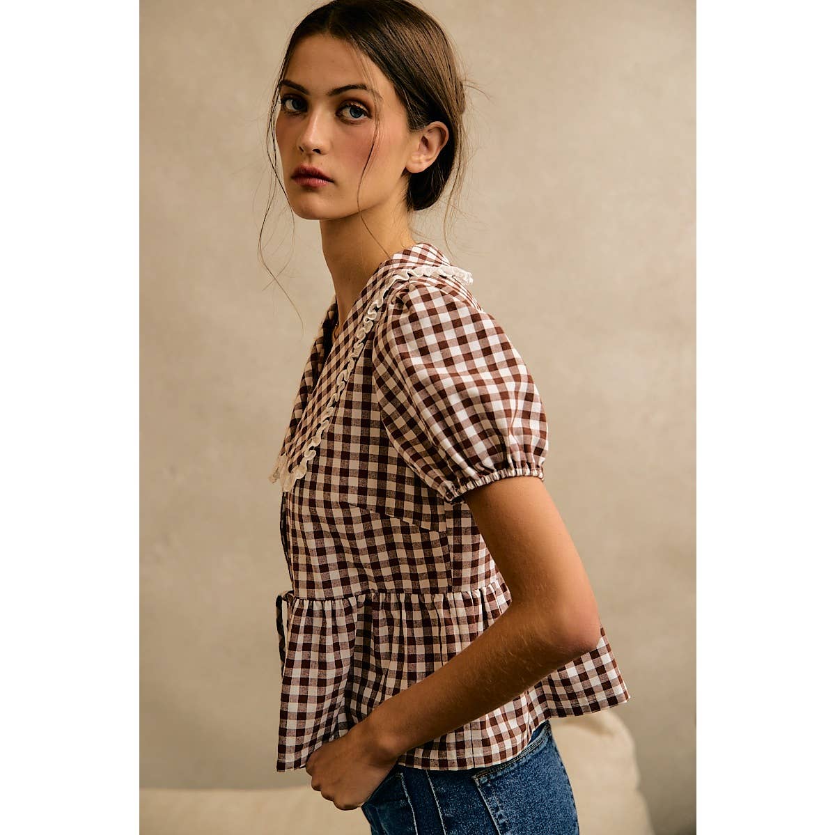 Pellegrino Gingham Blouse