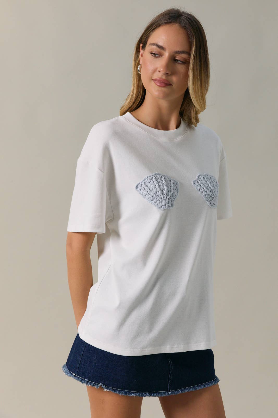 Cabana Crochet Shell Top