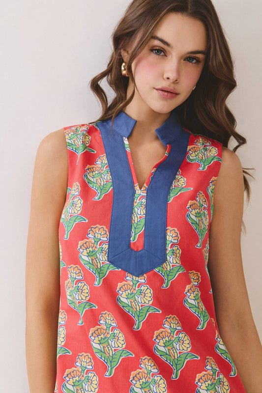 Selene Block Print Dress