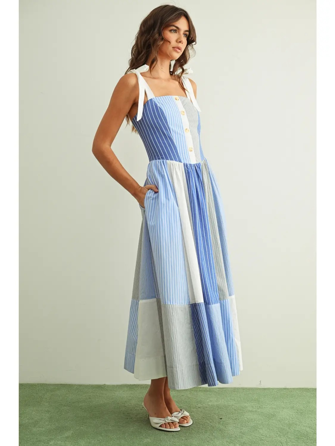 Loretta Patchwork Dress