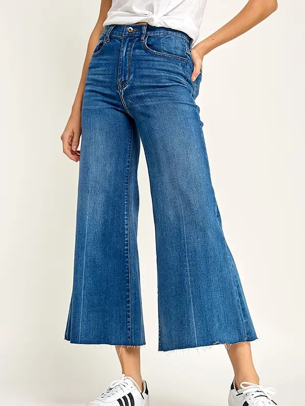 Gigi Wide Leg Cropped Jeans