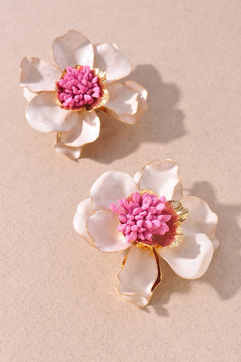 Blooming Floral Statement Earrings