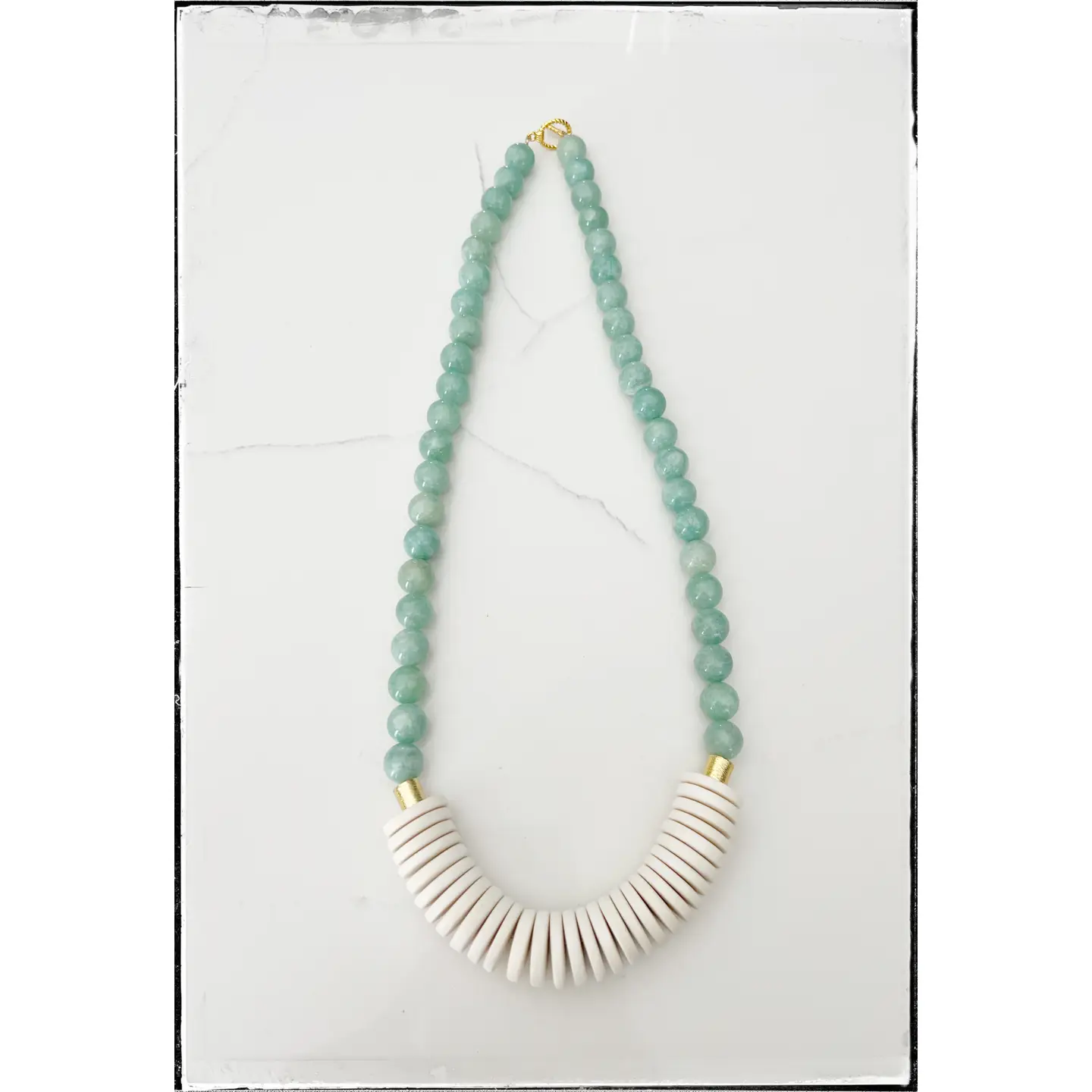 Jade Gemstone Bead Necklace