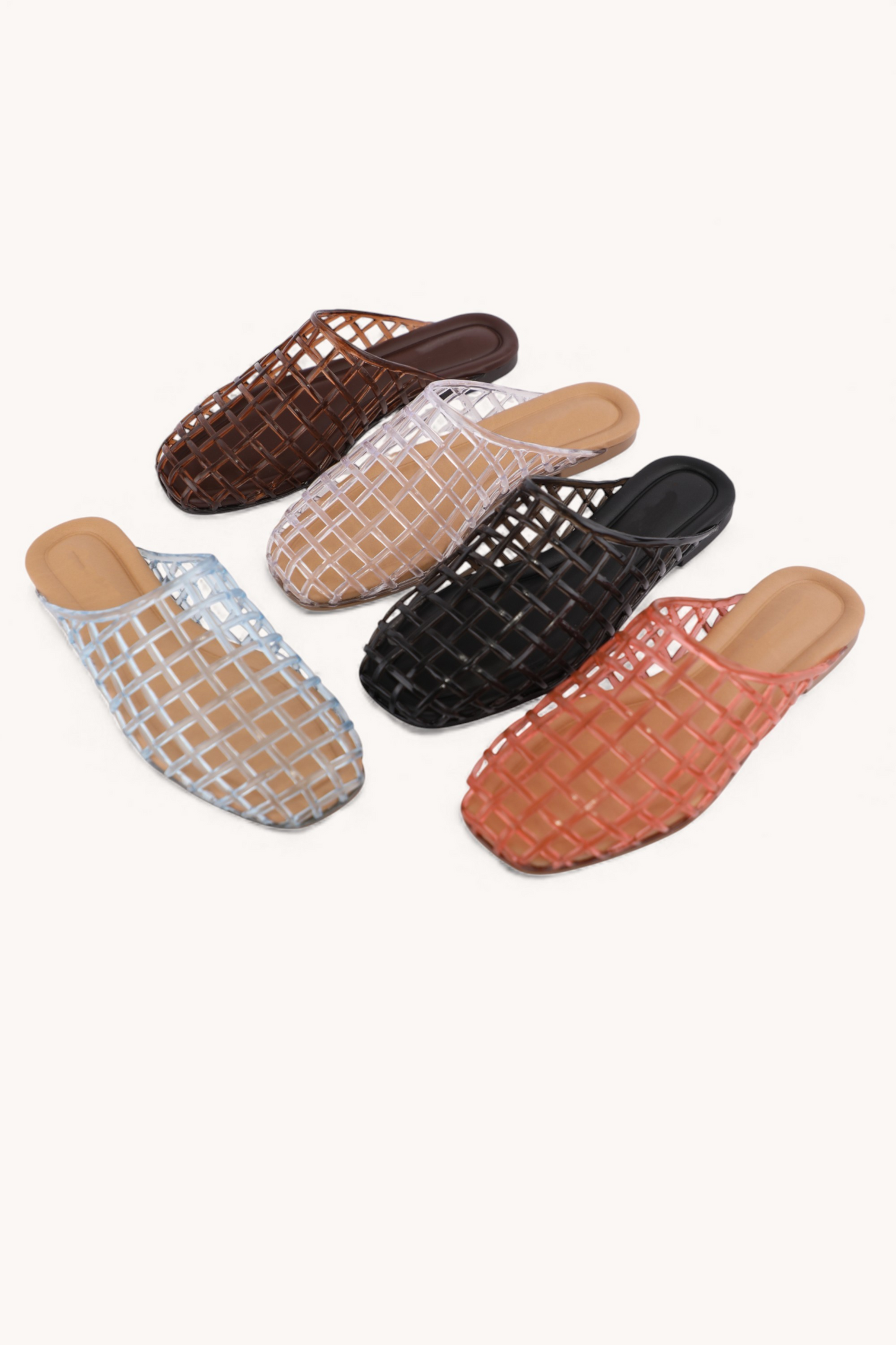 Wayne Netted Jelly Slip On Shoes
