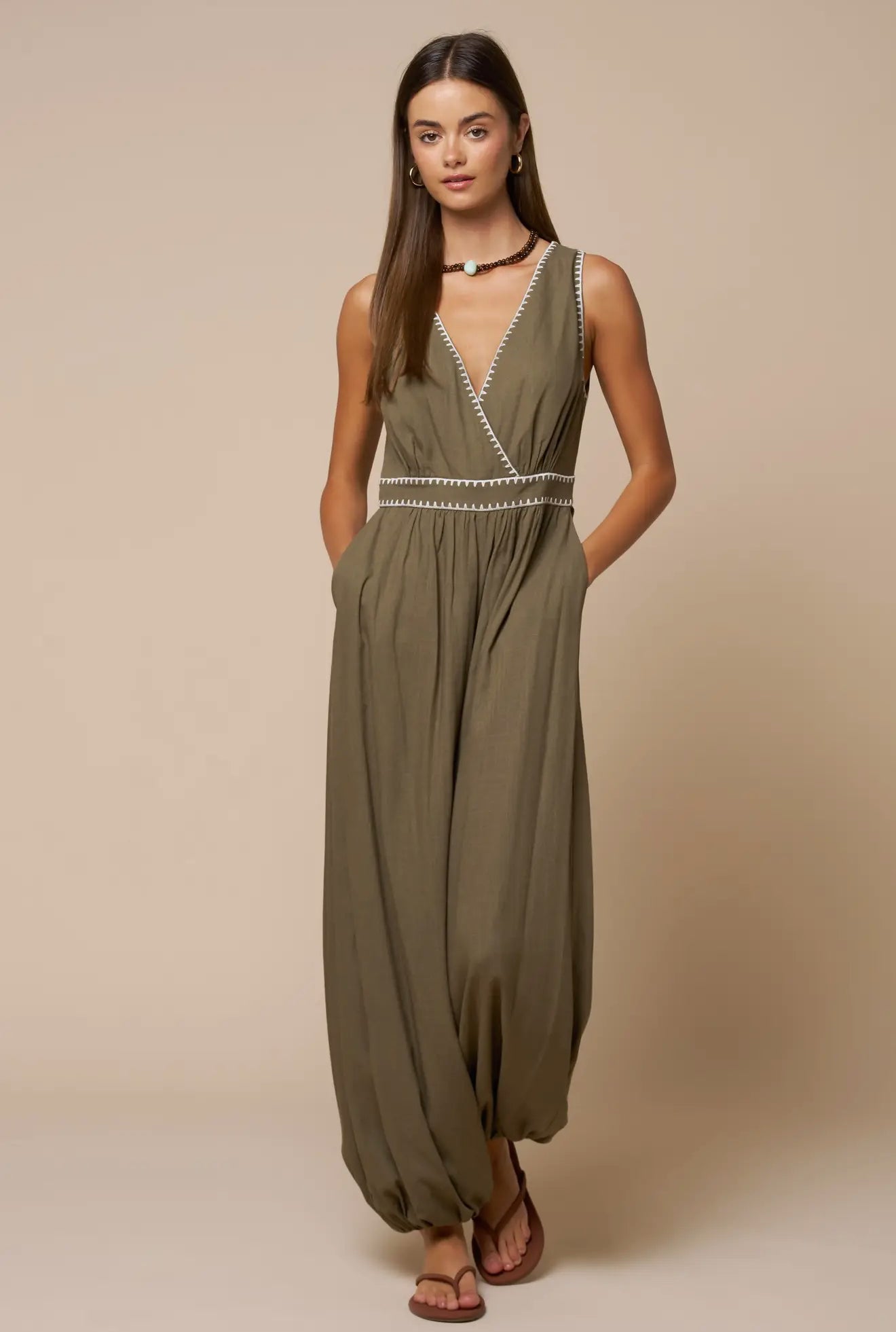 Helena Surplice Jumpsuit
