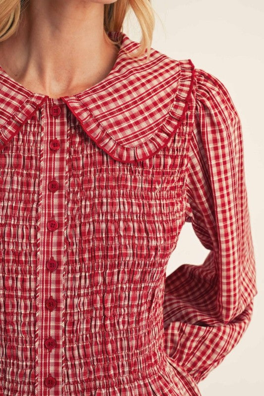 Basel Gingham Blouse
