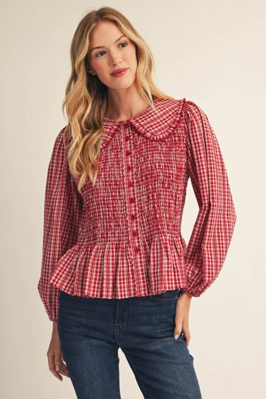 Basel Gingham Blouse