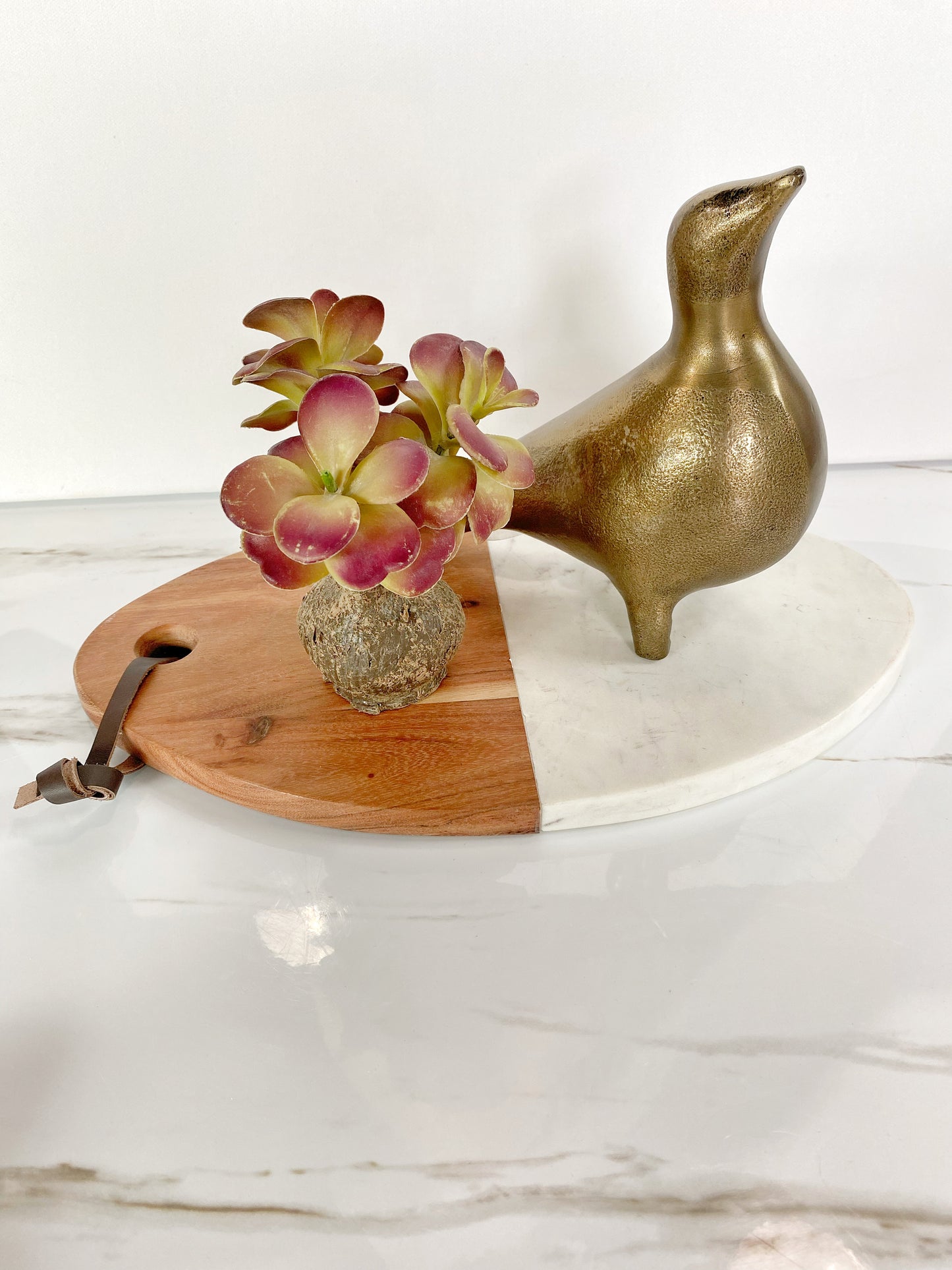 Brass Curvy Bird