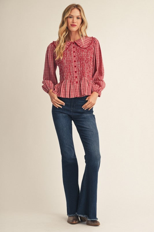 Basel Gingham Blouse