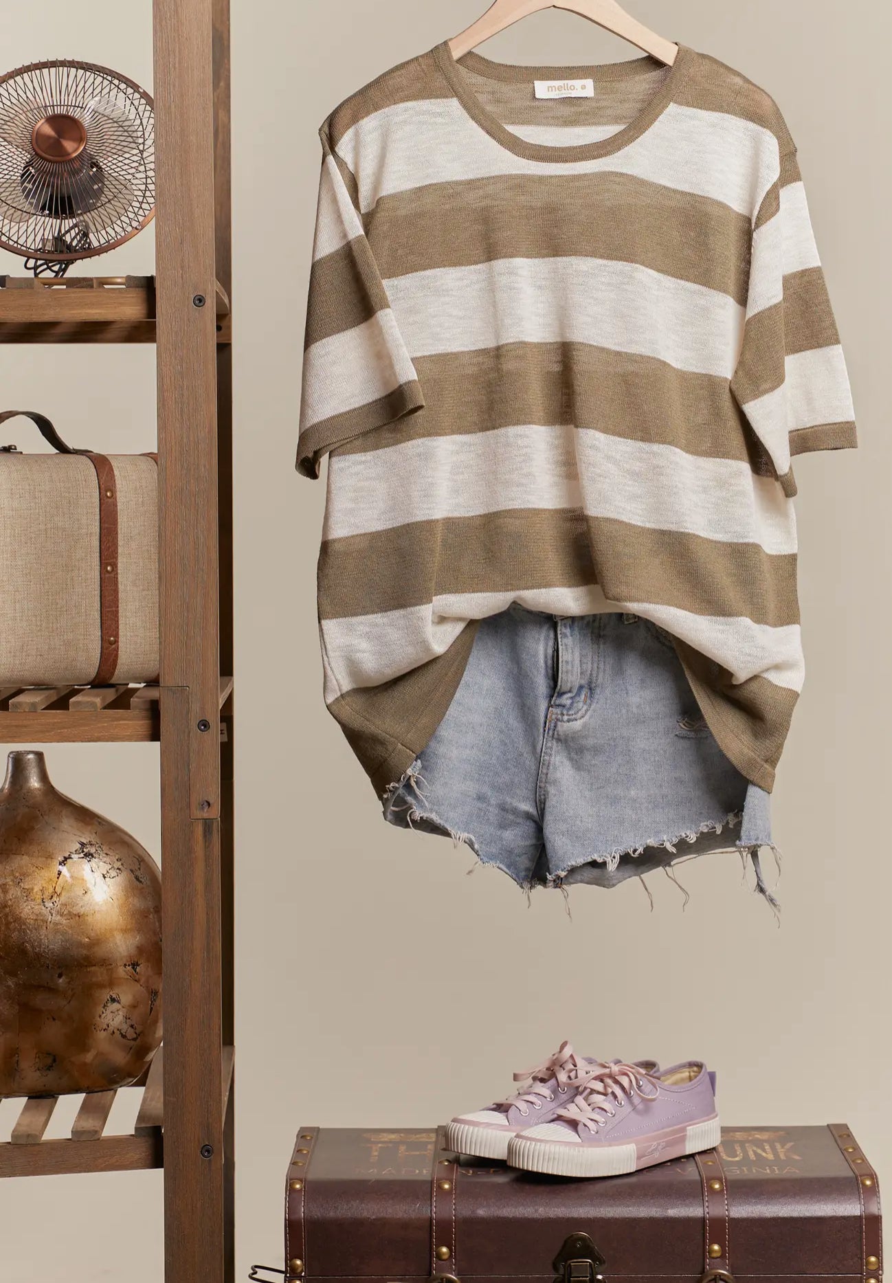 Brecken Bold Stripe Tee