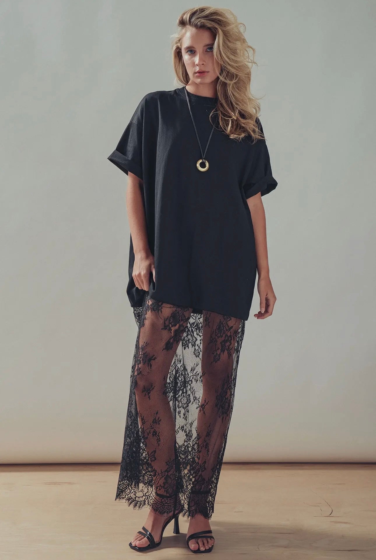 Maddy Tee Shirt and Lace Dress