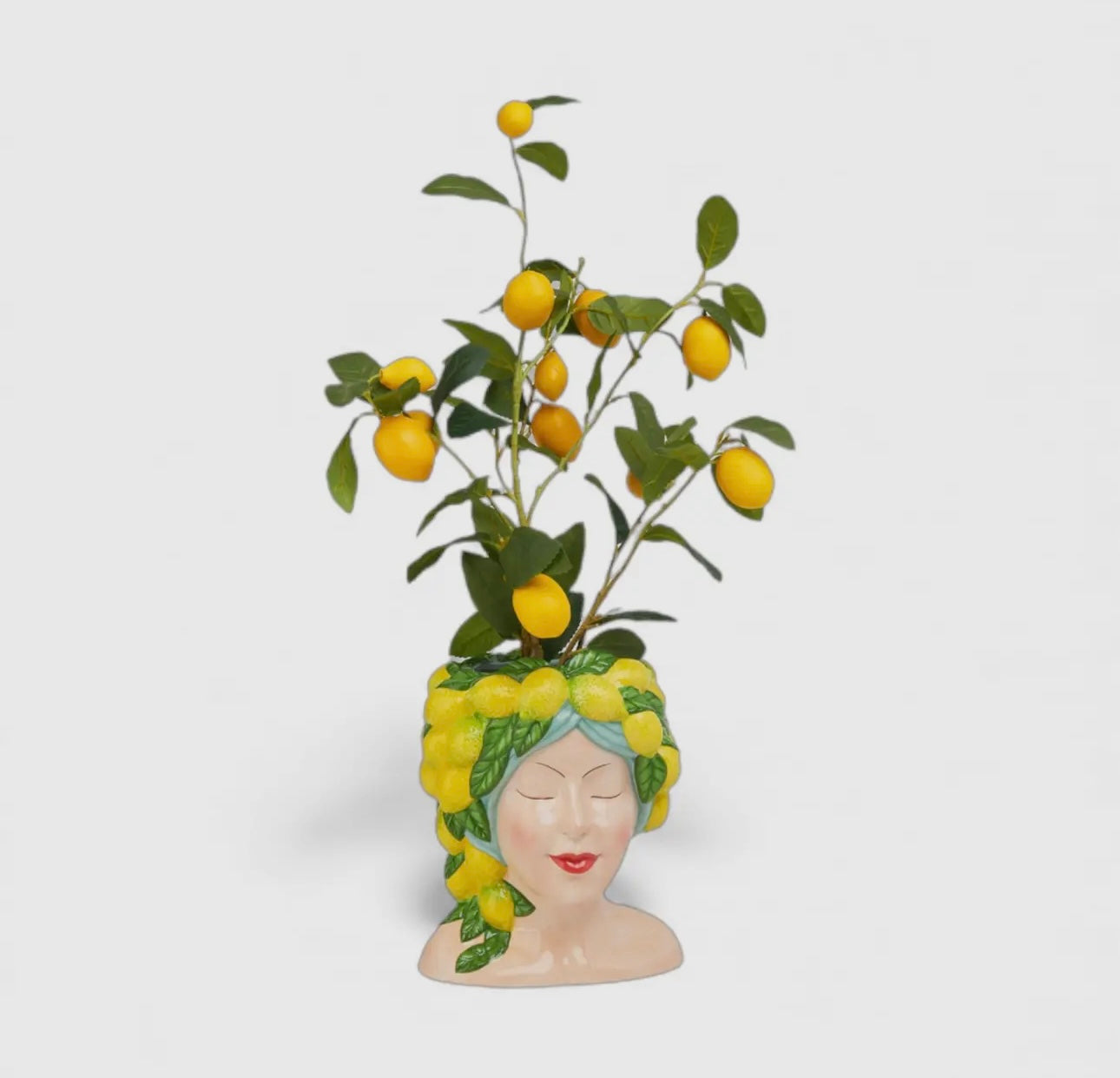 Lemon Lady Head Vase