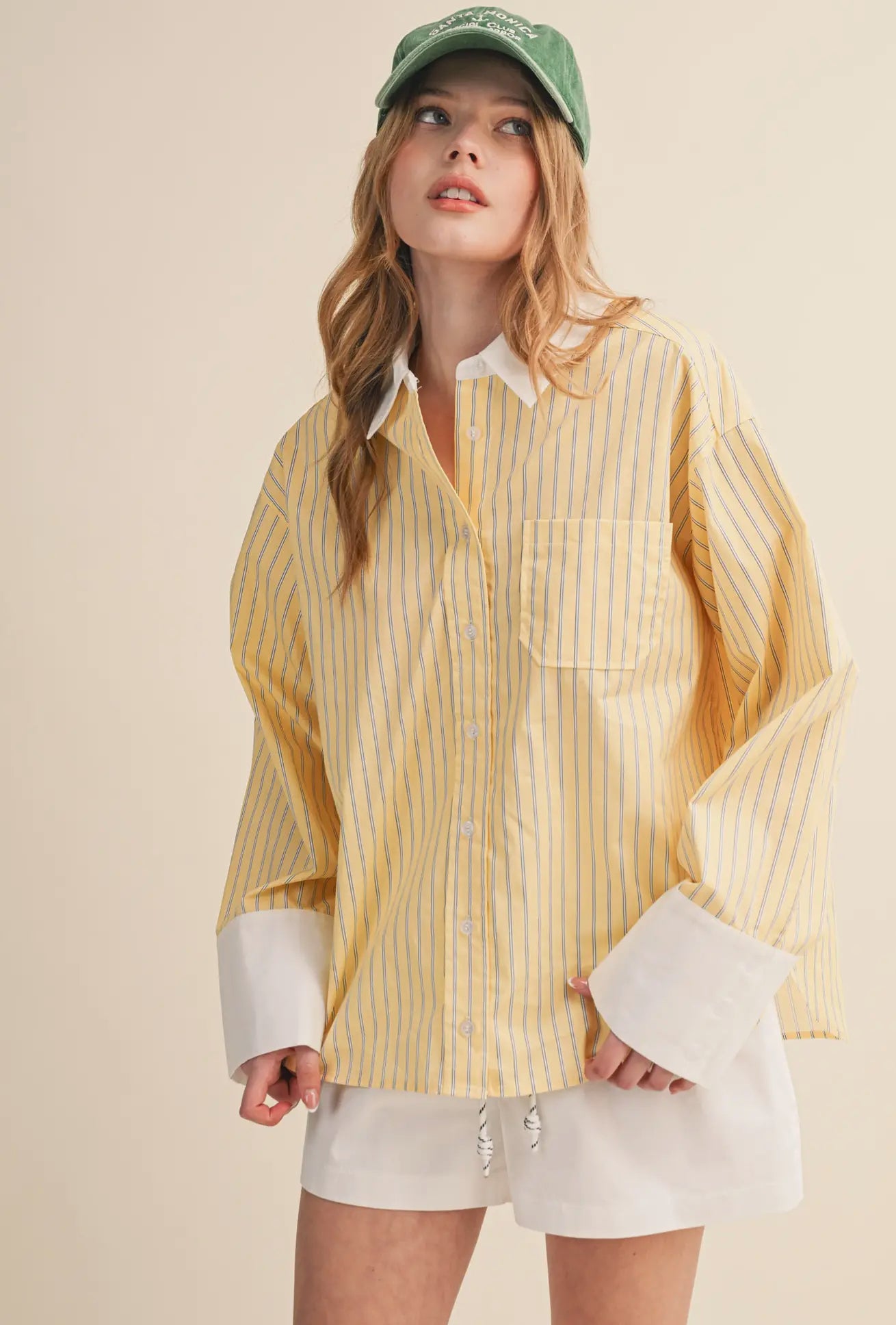 Monterey Striped Button Up