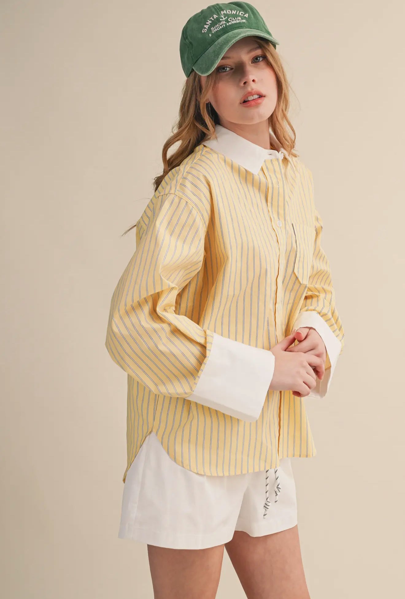 Monterey Striped Button Up