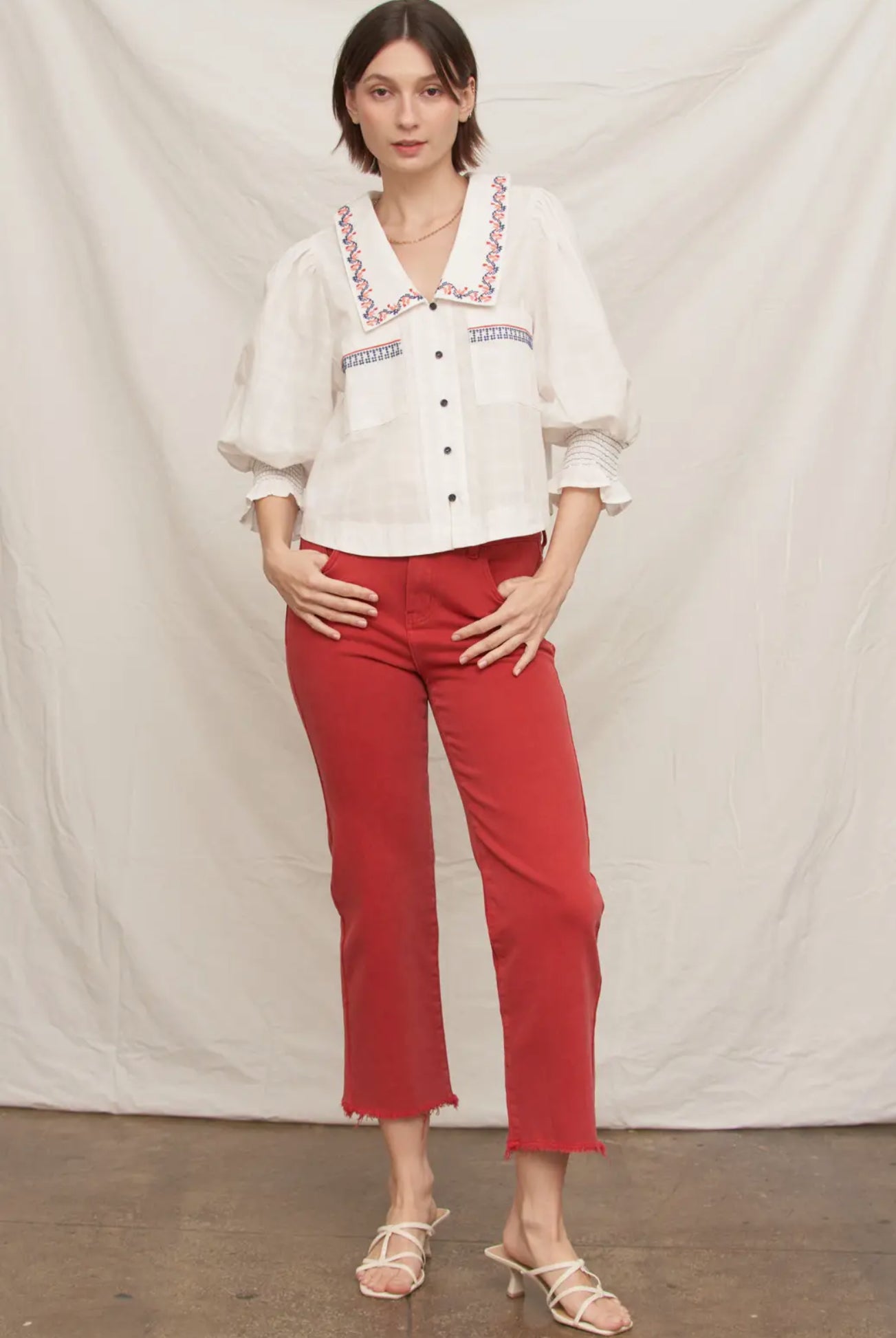 Marley Embroidered Top