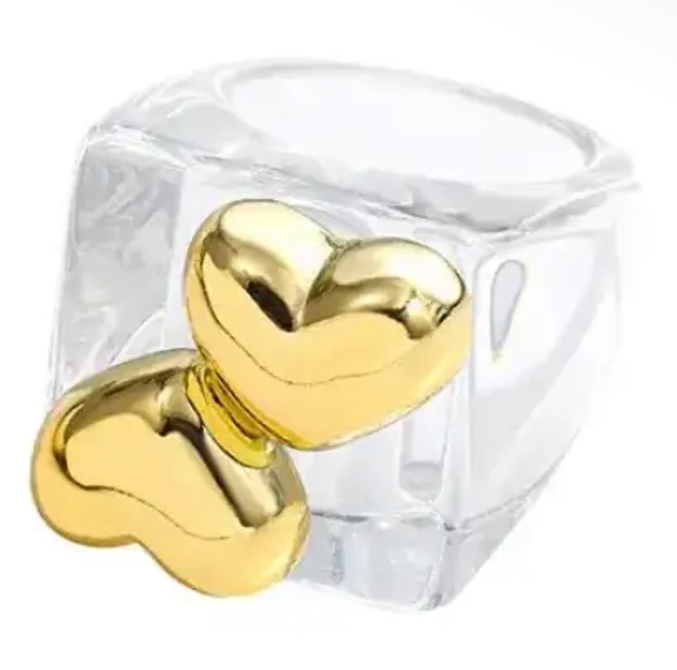 Gold Hearts Ring