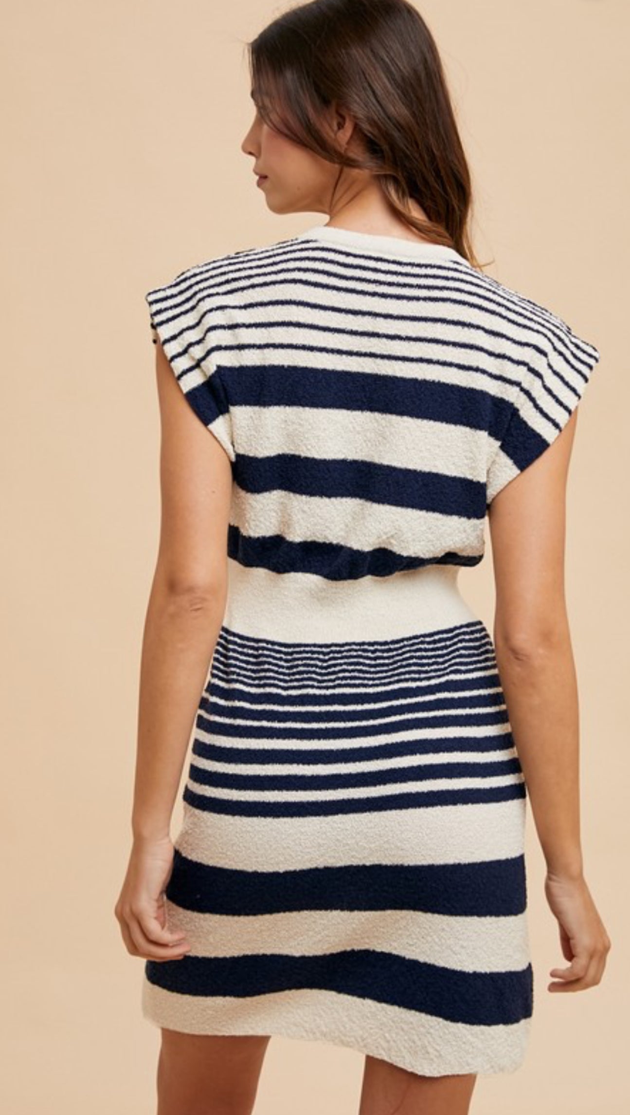 Harlot Striped Terry Sweater Dress