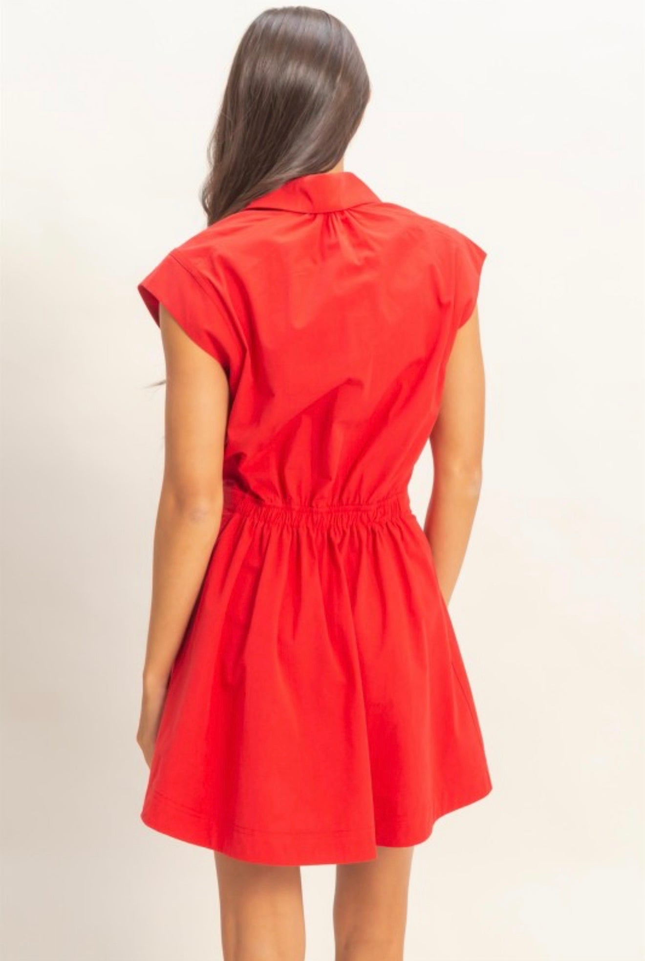 Jamie Shirred Mini Dress