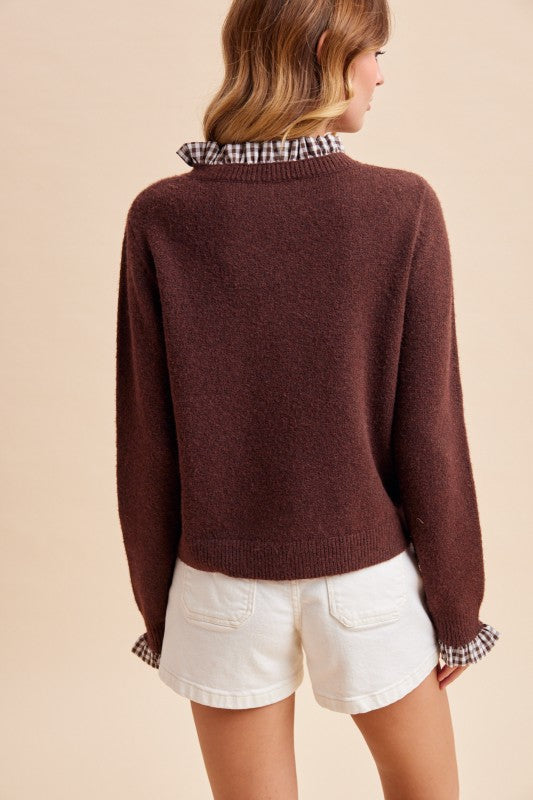Gable Ruffle Trim Cardigan