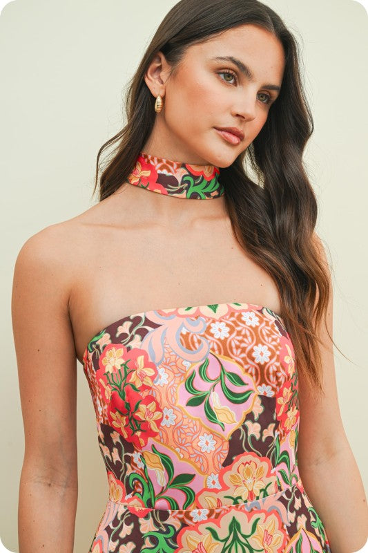 Sicily Satin Midi Dress