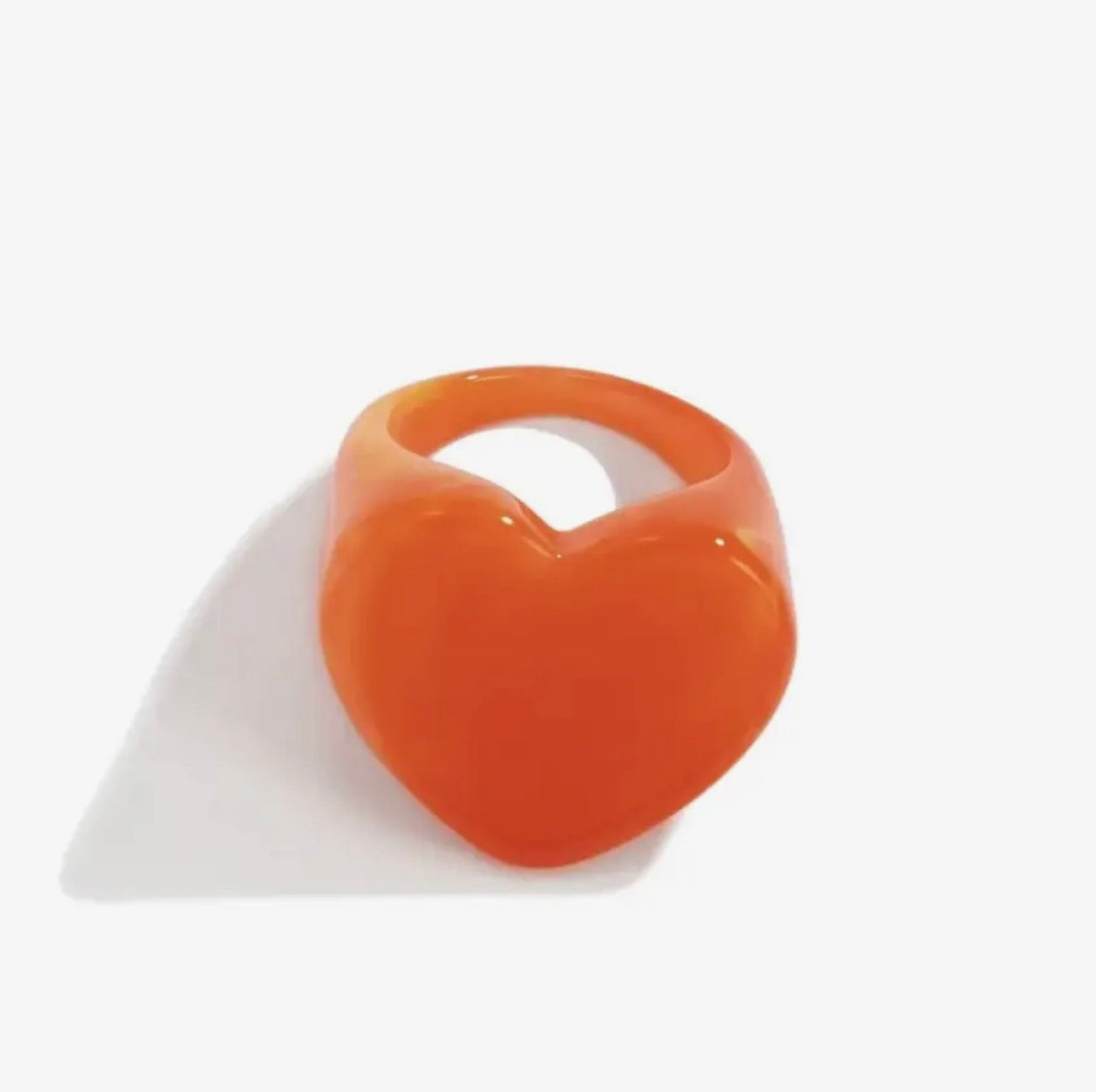 Acrylic Heart Ring