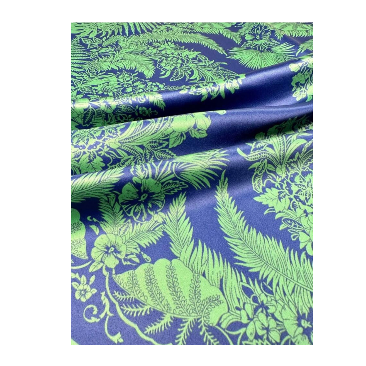 Tropical Leaf Print Fern Bandana Scarf