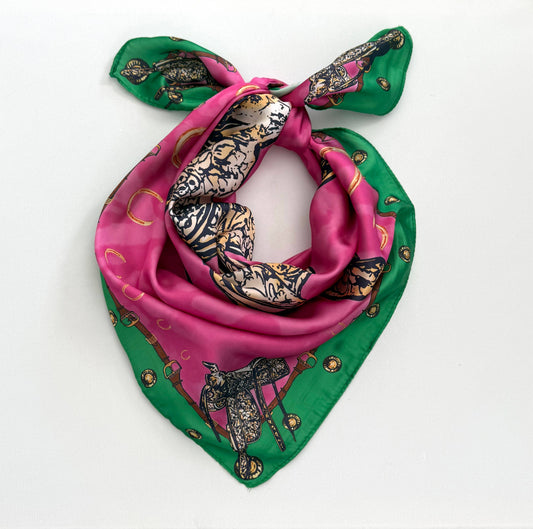 Western Bandana Scarf Pink