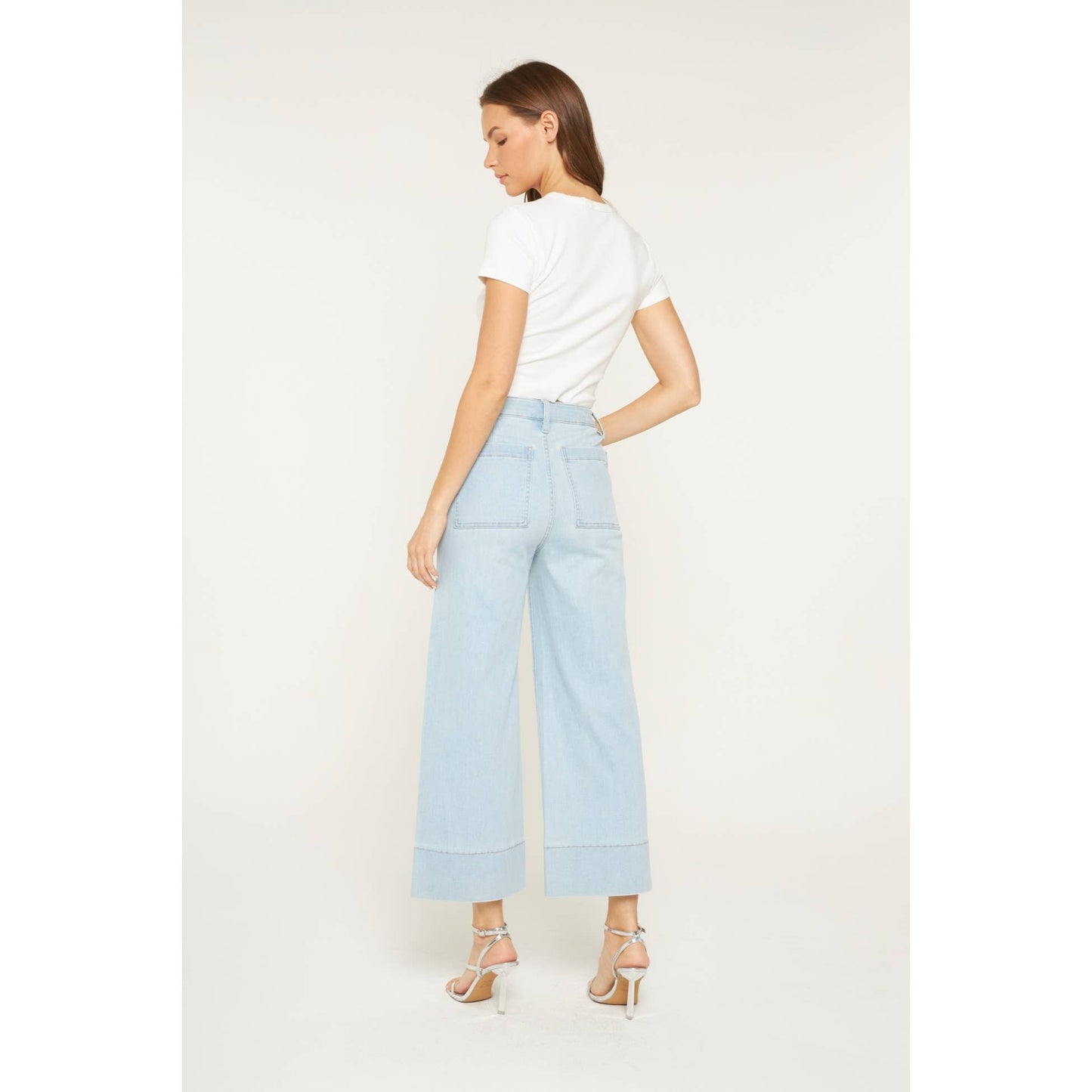 Lucy Cropped Wide Leg Jeans