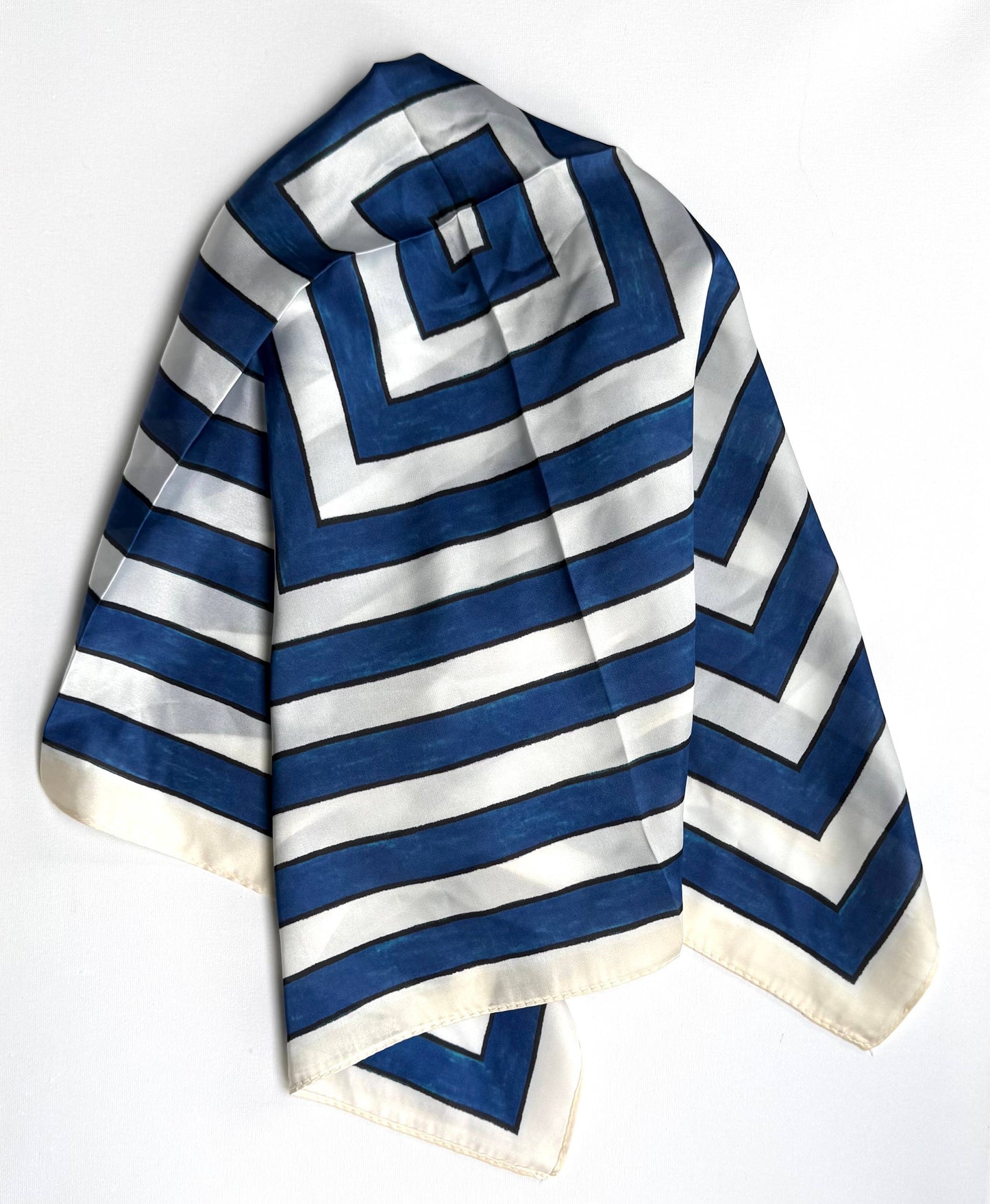 Navy Stripes Scarf