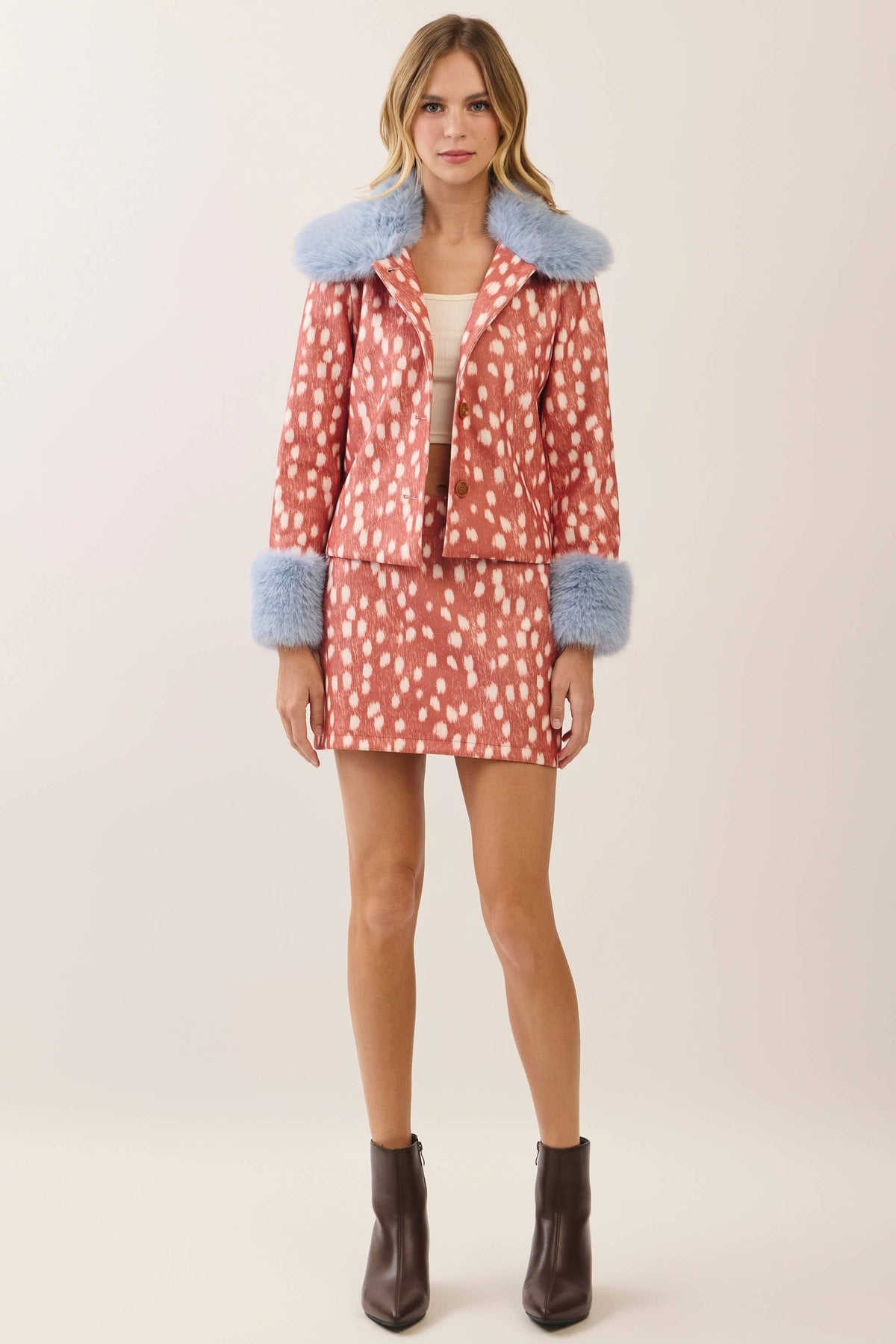 Palermo Deer Print Skirt