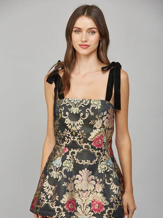 Kensington Floral Jacquard Dress