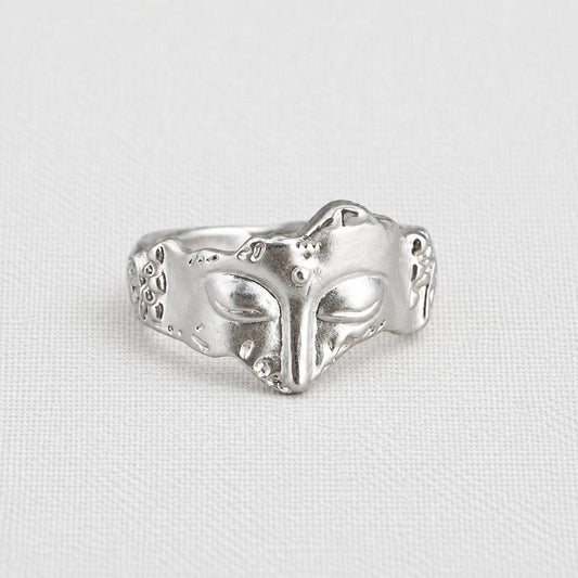 Motif Silver Adjustable Rings