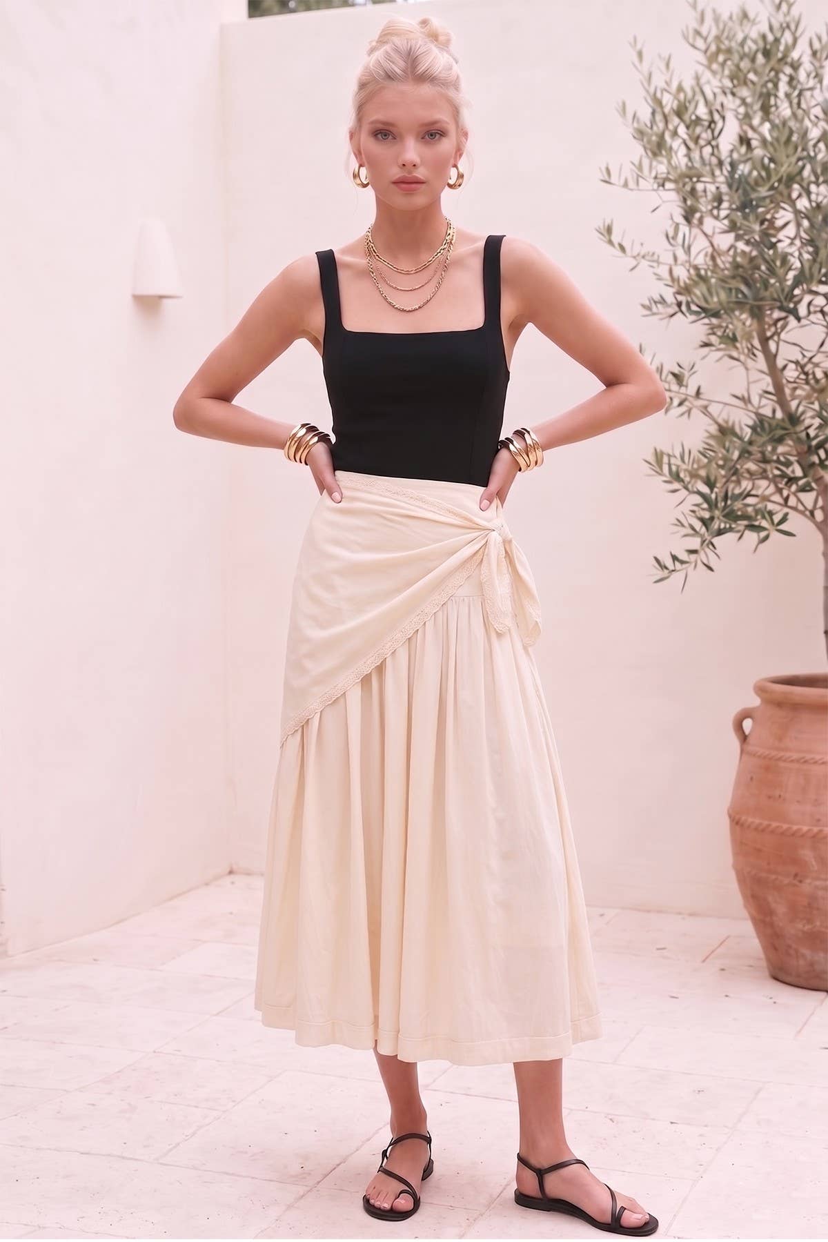 Solace Side Tie Skirt