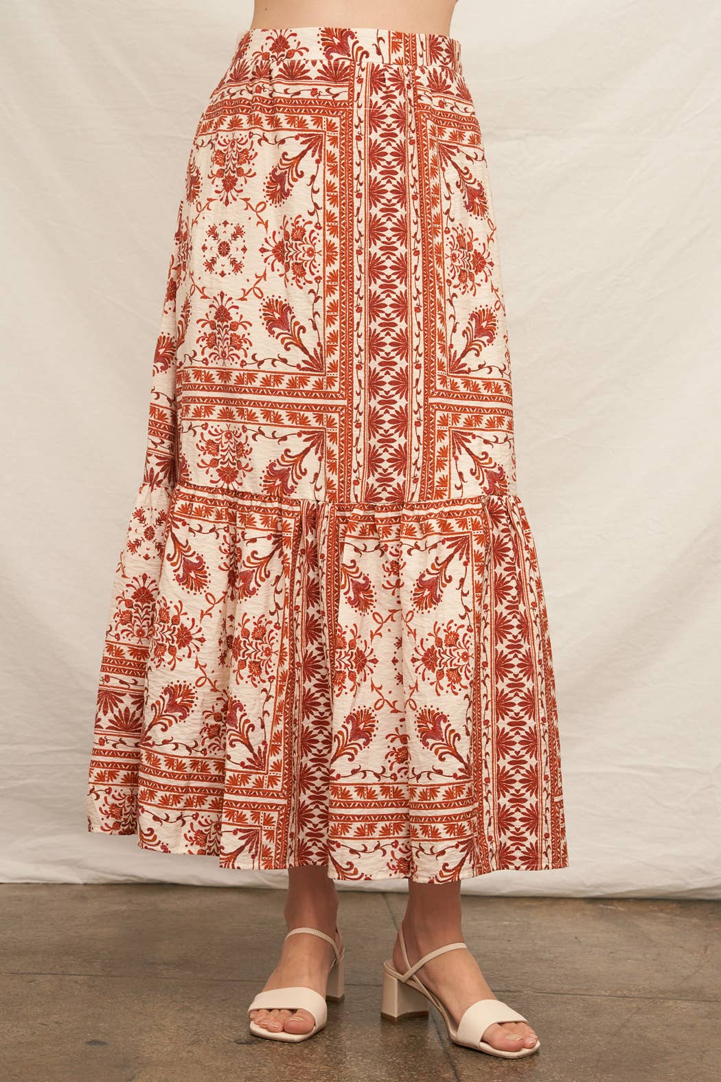 Ibiza Printed Maxi Skirt