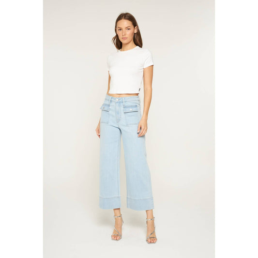 Lucy Cropped Wide Leg Jeans