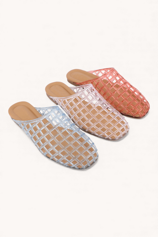 Wayne Netted Jelly Slip On Shoes