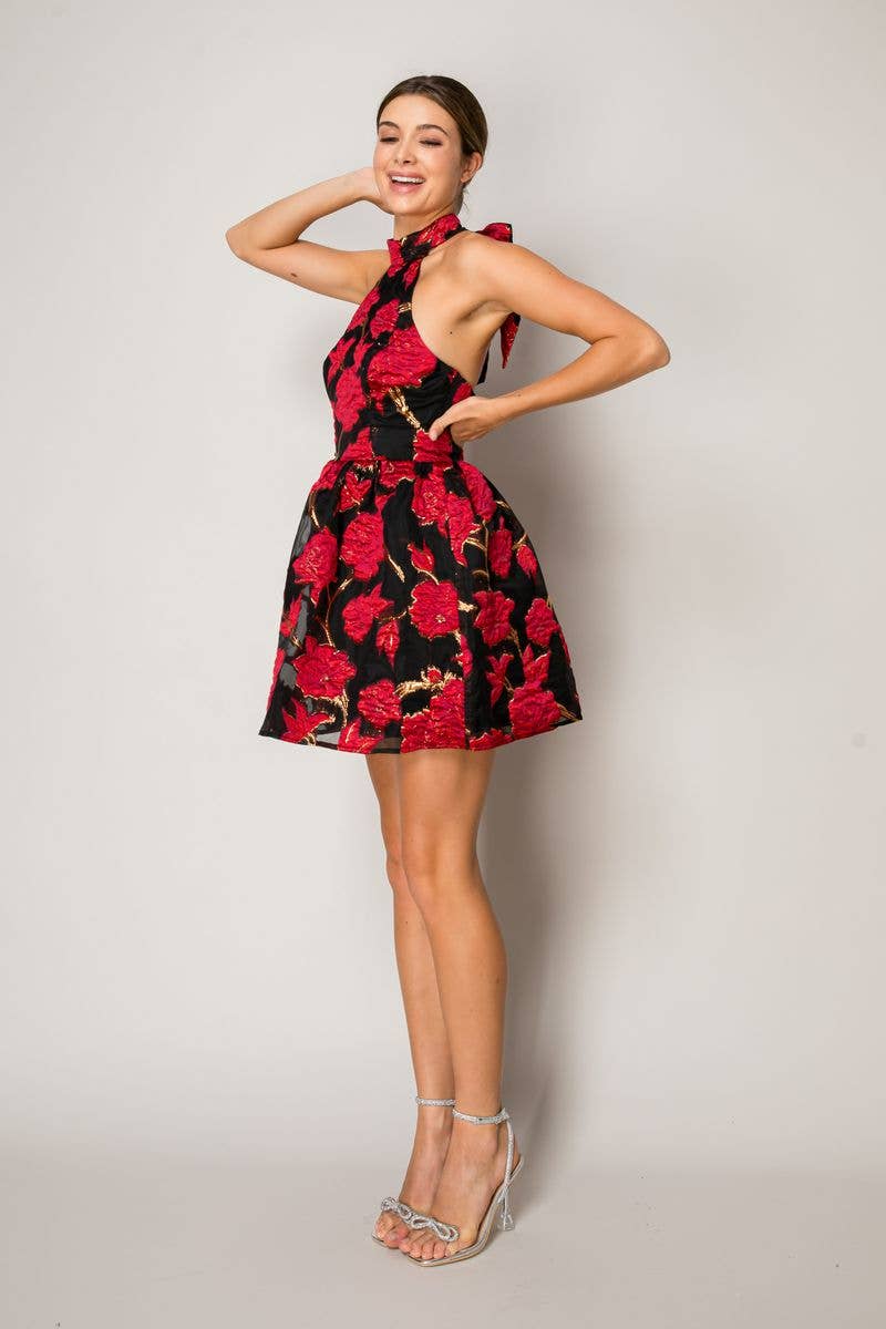 Suki Jacquard Mini Dress